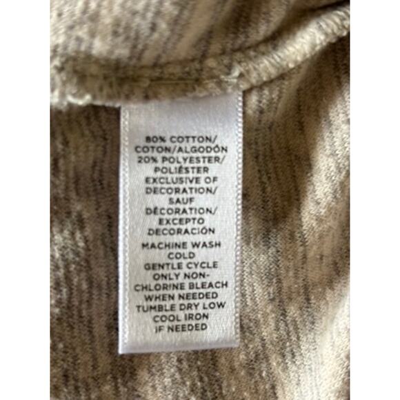 Ann‎ Taylor LOFT Women's Terry Shorts Size XL – Gray/Beige Stripe - Picture 5 of 5